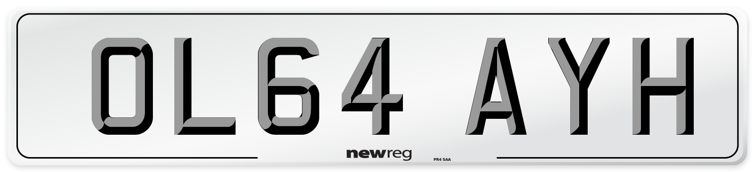 OL64 AYH Number Plate from New Reg